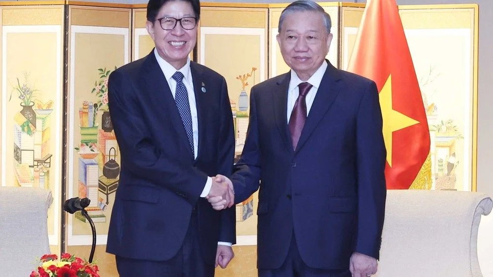 Tổng Bí thư Tô Lâm tiếp Thị trưởng thành phố Busan (Hàn Quốc)