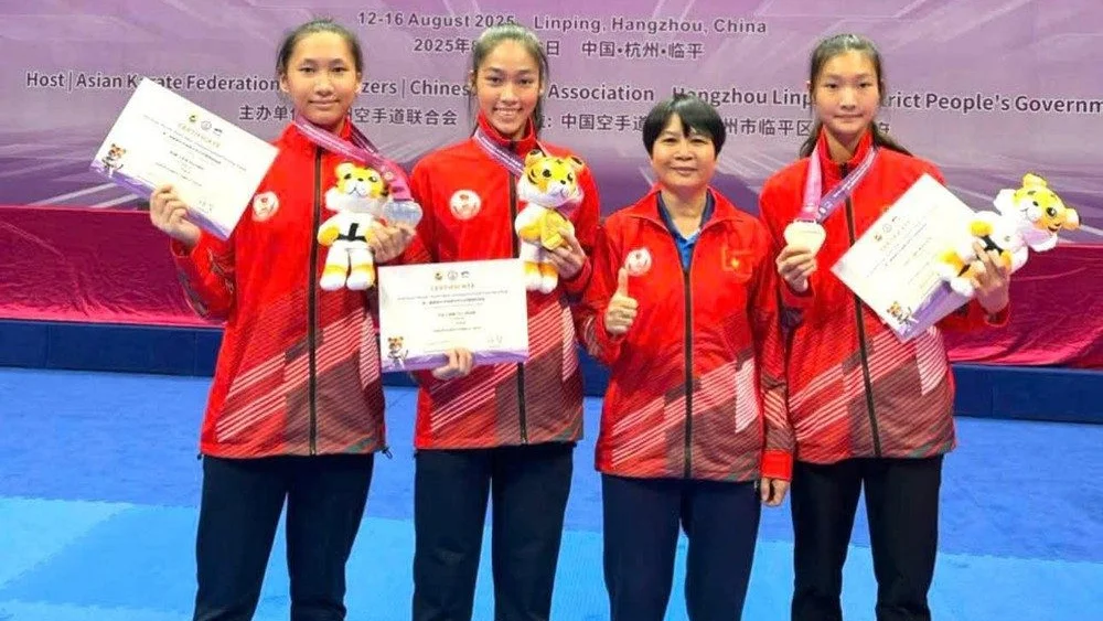 Karate Việt Nam giành 1 HCV và 2 HCB tại giải vô địch trẻ châu Á mở rộng 2025