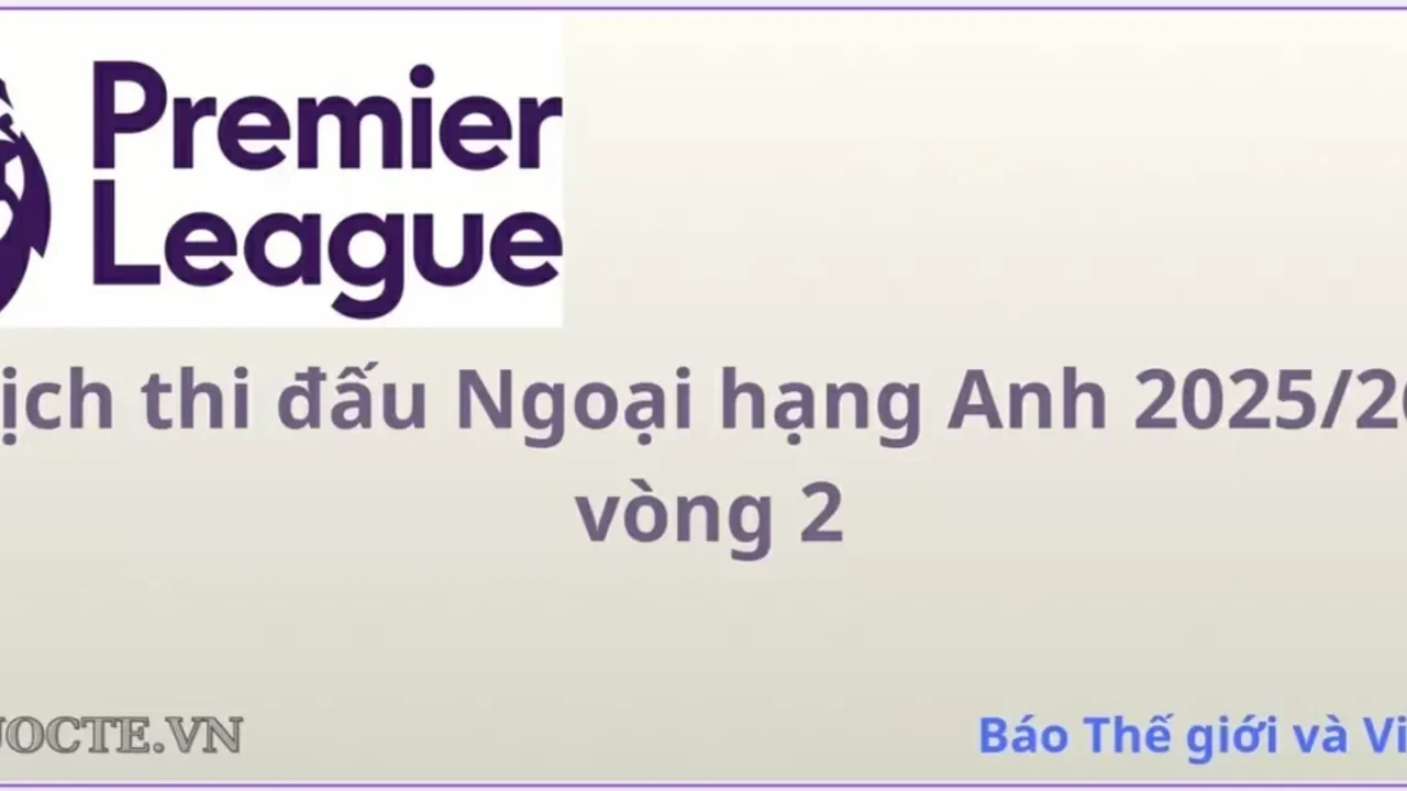 Lịch thi đấu Ngoại hạng Anh vòng 2: Arsenal vs Leeds, Fulham vs MU, Newcastle vs Liverpool