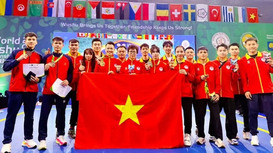 Wushu Việt Nam giành 2 HCV tại giải vô địch thế giới 2025, xếp hạng 5 chung cuộc