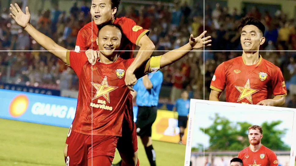 Trọng Hoàng xúc động trong ngày Hồng Lĩnh Hà Tĩnh đấu SLNA