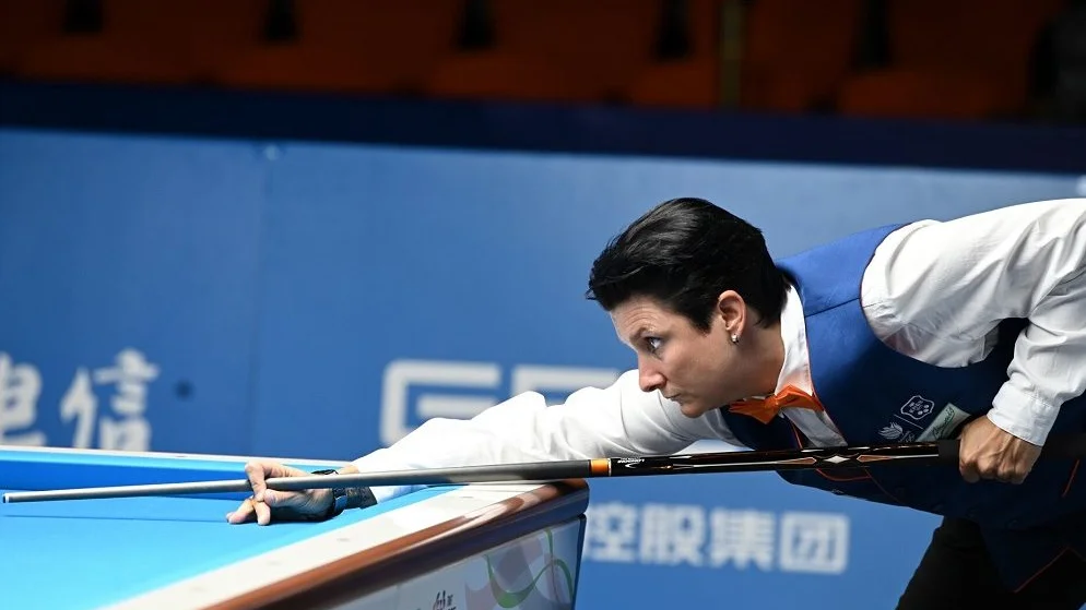 "Cựu nữ hoàng" Therese Klompenhouwer lưu danh lịch sử billiards tại World Games 2025
