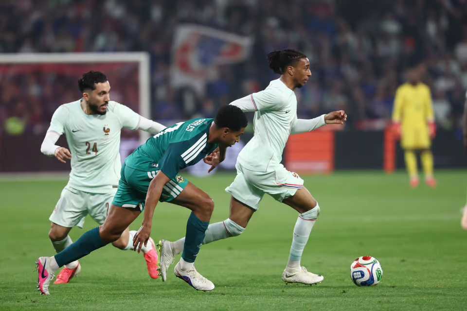 Olise lập hat-trick giúp Pháp hạ Bắc Ireland 3-1 ở trận giao hữu gần nhất. Ảnh AFP
